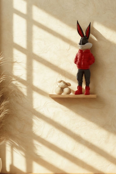 İkonik Tavşan Figürü – Modern Dekor Heykeli