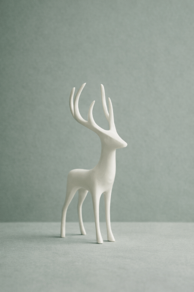 Geyik Formlu Dekoratif Obje