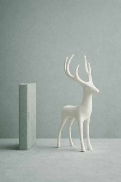 Geyik Formlu Dekoratif Obje