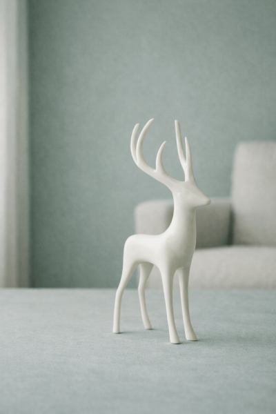 Geyik Formlu Dekoratif Obje