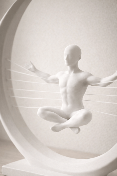 Zen Ay Heykeli – Meditasyon Figürü