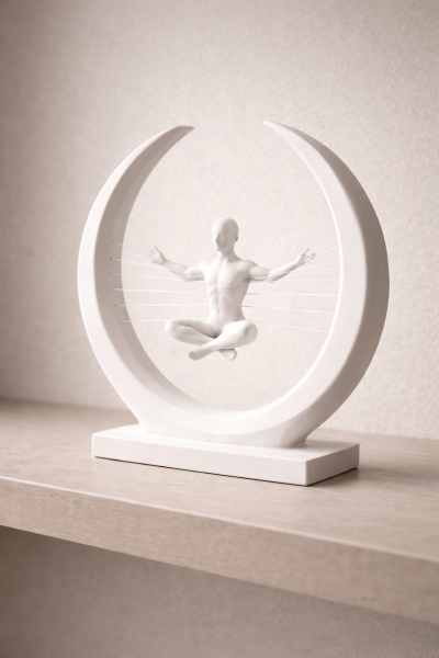 Zen Ay Heykeli – Meditasyon Figürü