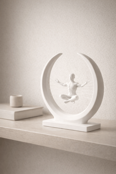 Zen Ay Heykeli – Meditasyon Figürü