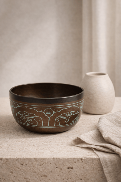 Antik Bronz Meditasyon Çanı