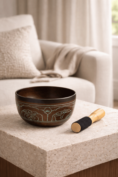 Antik Bronz Meditasyon Çanı