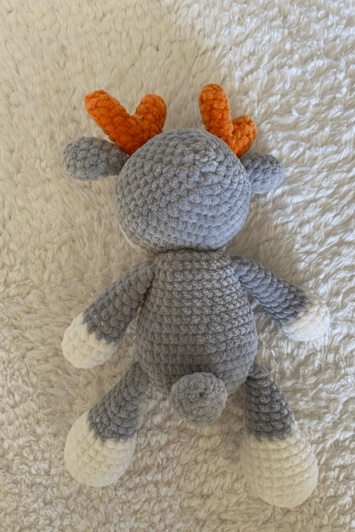 Geyik Amigurumi Uyku Arkadaşı | Organik Bebek Oyuncağı