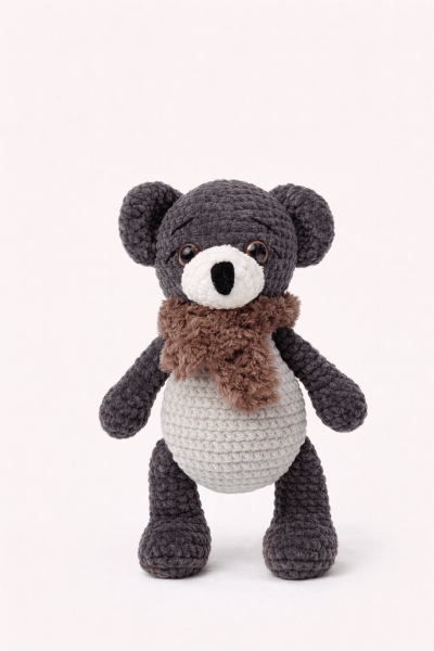 Ayıcık Amigurumi Uyku Arkadaşı | Organik Bebek Oyuncağı