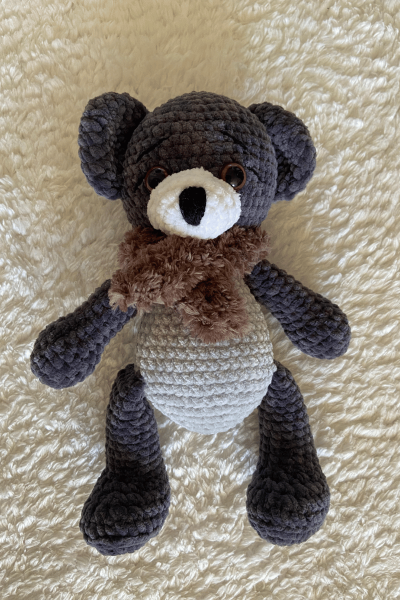 Ayıcık Amigurumi Uyku Arkadaşı | Organik Bebek Oyuncağı