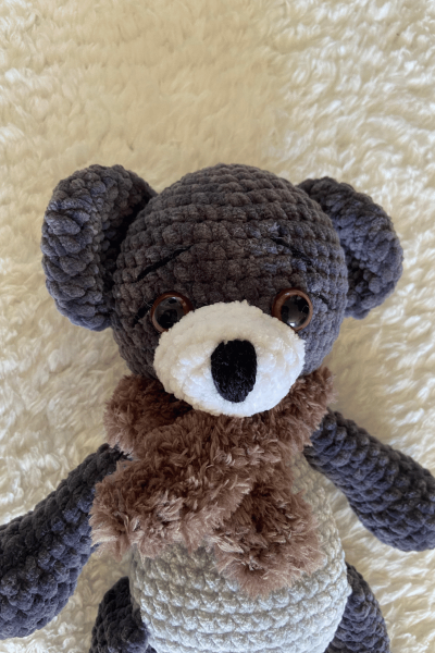 Ayıcık Amigurumi Uyku Arkadaşı | Organik Bebek Oyuncağı