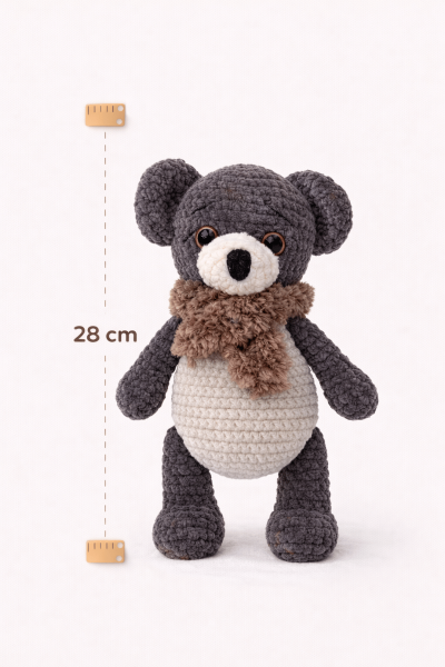 Ayıcık Amigurumi Uyku Arkadaşı | Organik Bebek Oyuncağı