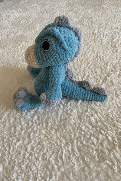 Dinozor Amigurumi Uyku Arkadaşı | Organik Bebek Oyuncağı