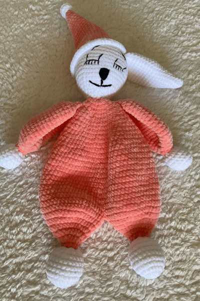 Tavşan Amigurumi Uyku Arkadaşı | Organik Bebek Oyuncağı