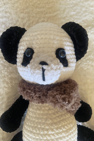 Panda Amigurumi Uyku Arkadaşı | Organik Bebek Oyuncağı