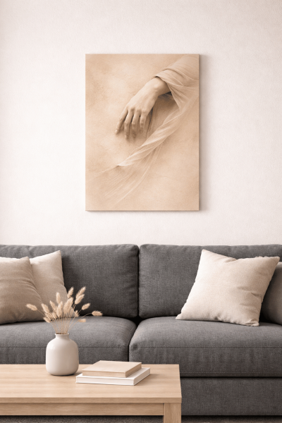 Marble Hand Kanvas Tablo