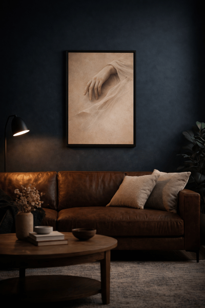 Marble Hand Kanvas Tablo